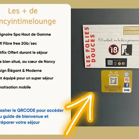 Les Folies Douces & By Nancyintimelounge Lägenhet